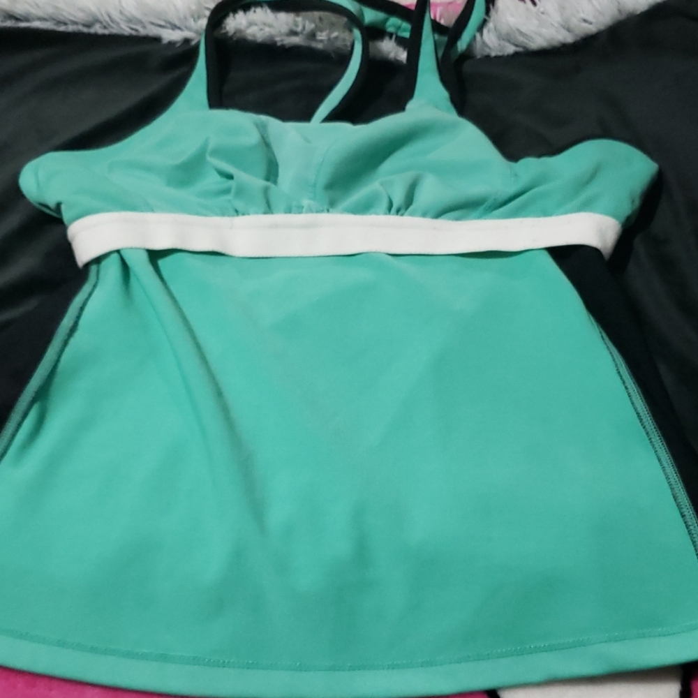 NIKE DRI_FIT SWIFT COMPRESSION RACERBACK TOP LARGE - Picture 6 of 7